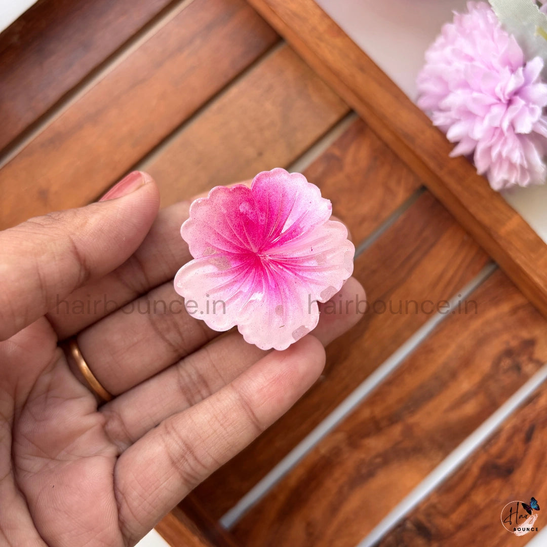 Shinny Hibiscus Hair Claw – Small