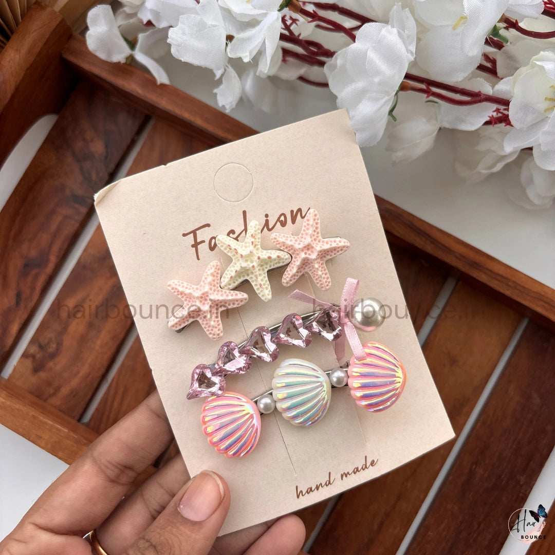 Under the Sea Kids Hair Clip Set – Pack of 3