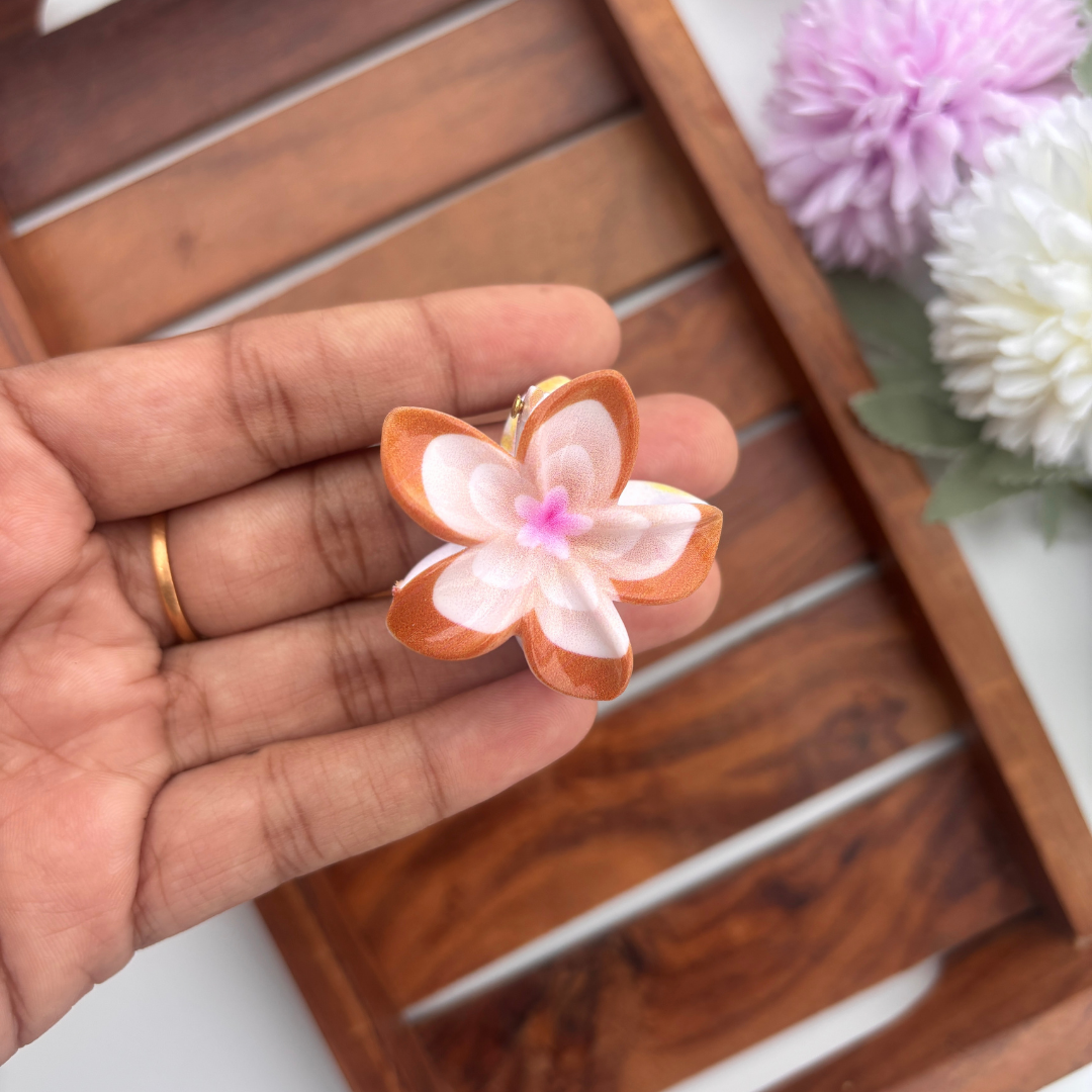 Vibrant Blossom Hair Claw - Small