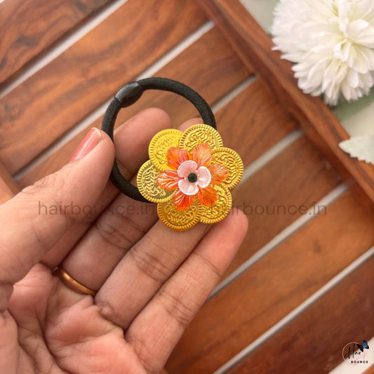 Assorted Floral Temple Hair Tie