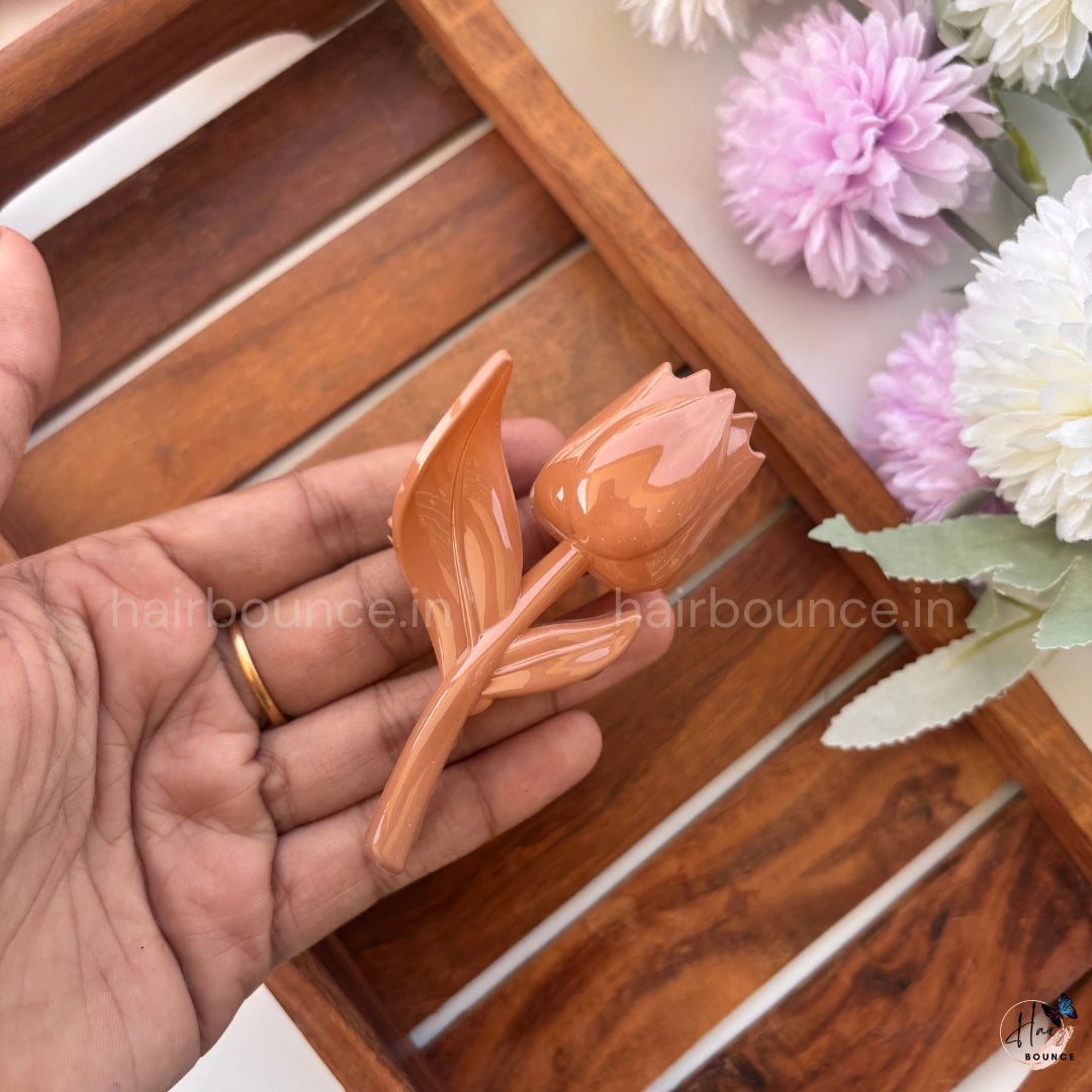 Blooming Tulip Hair Claw – Large