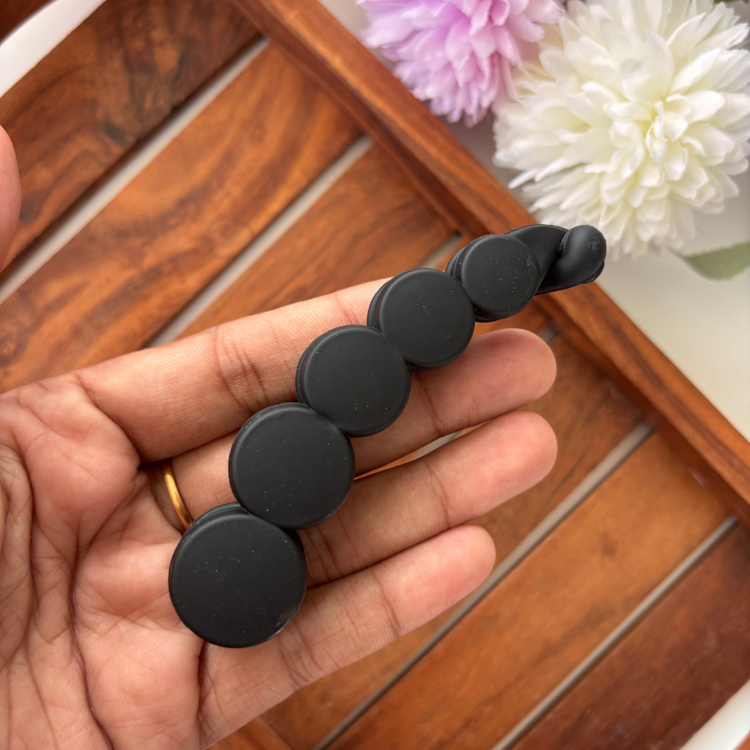 Matte Circle Banana Clip - Large