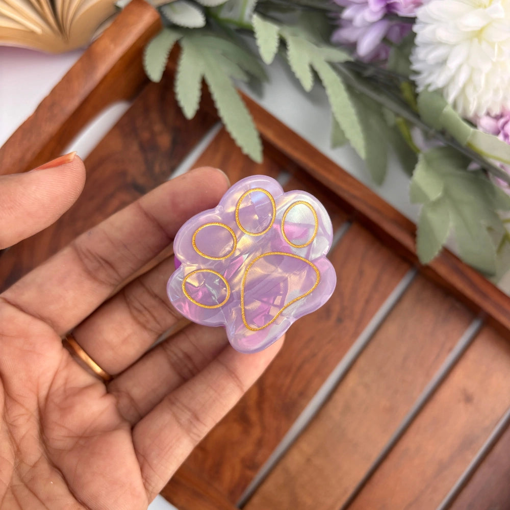 Paw Print Hair Claw - Medium