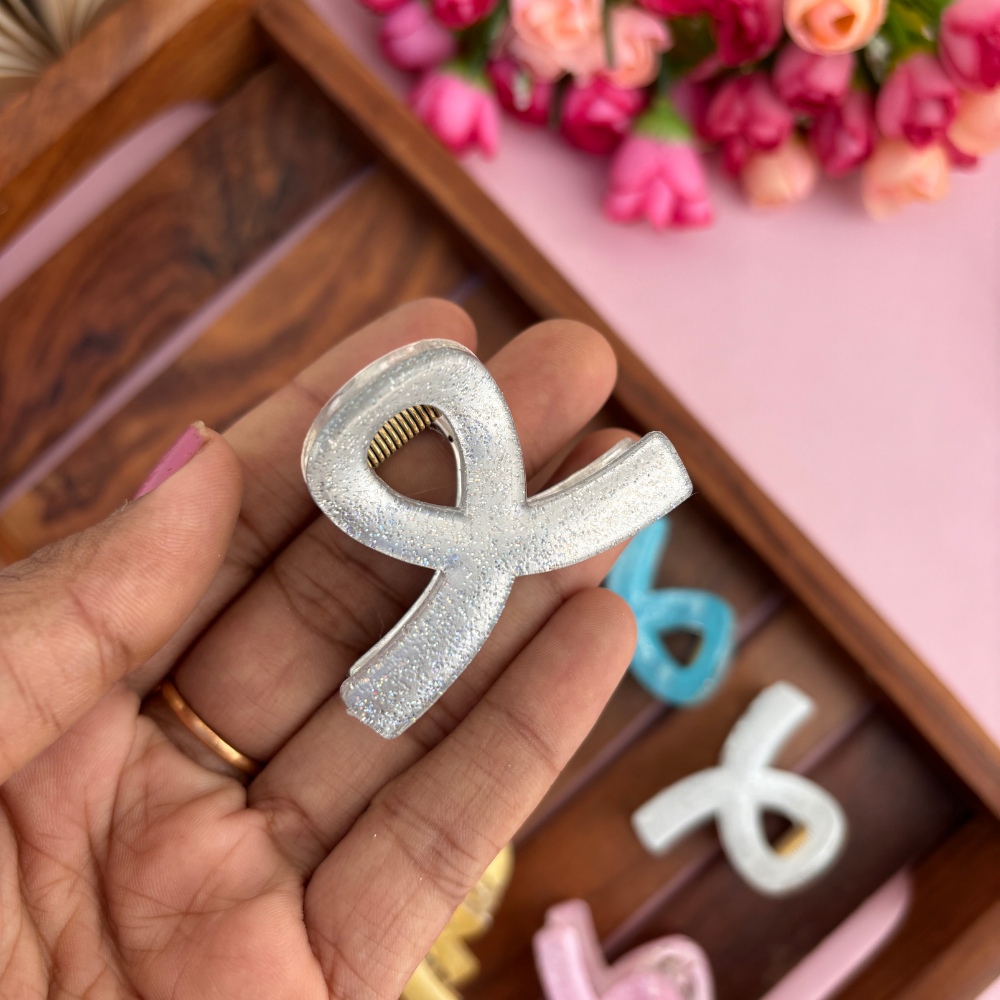 Glitter Loop Hair Claw - Medium