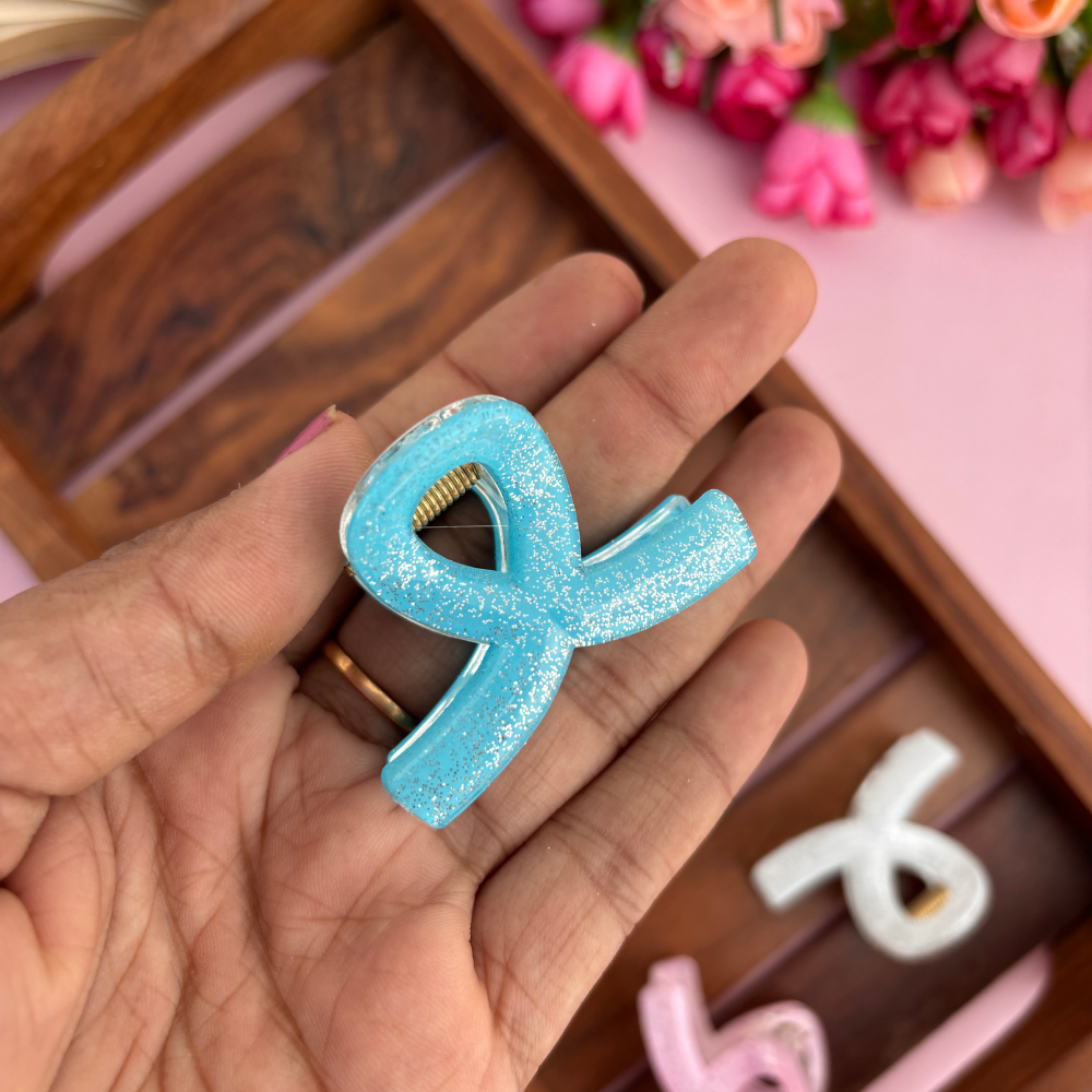 Glitter Loop Hair Claw - Medium