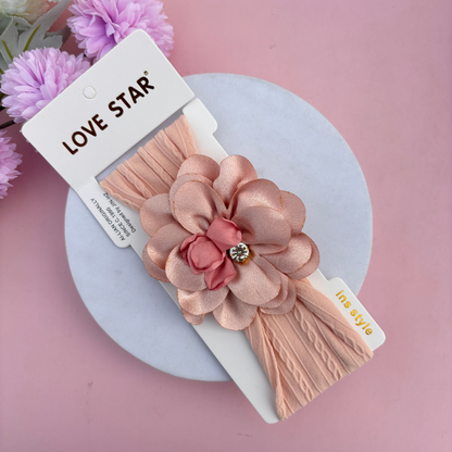 Pearl Shine Bloom  New Born Headband