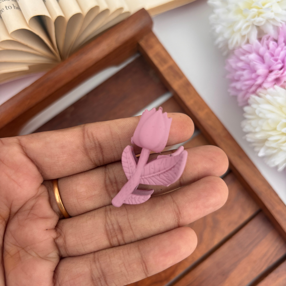Colourful Lotus Hair Claw - Small