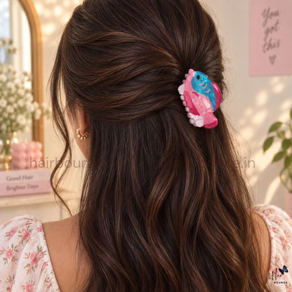 Colourful Fish Hair Claw – Medium