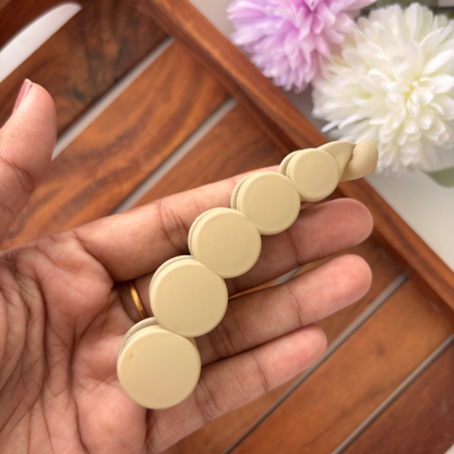 Matte Circle Banana Clip - Large