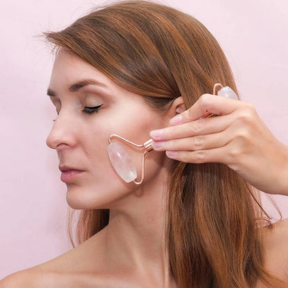 Rose Quartz Face Roller & Gua Sha Set 🌸✨