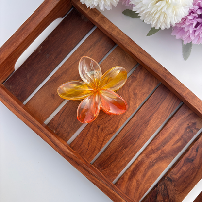 Tropic Glow Ombre Flower Hair Claw – Large