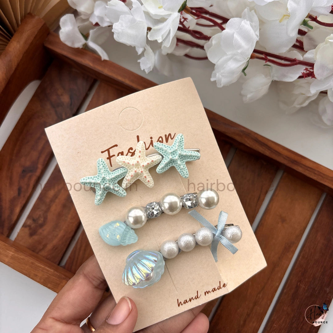 Under the Sea Kids Hair Clip Set – Pack of 3
