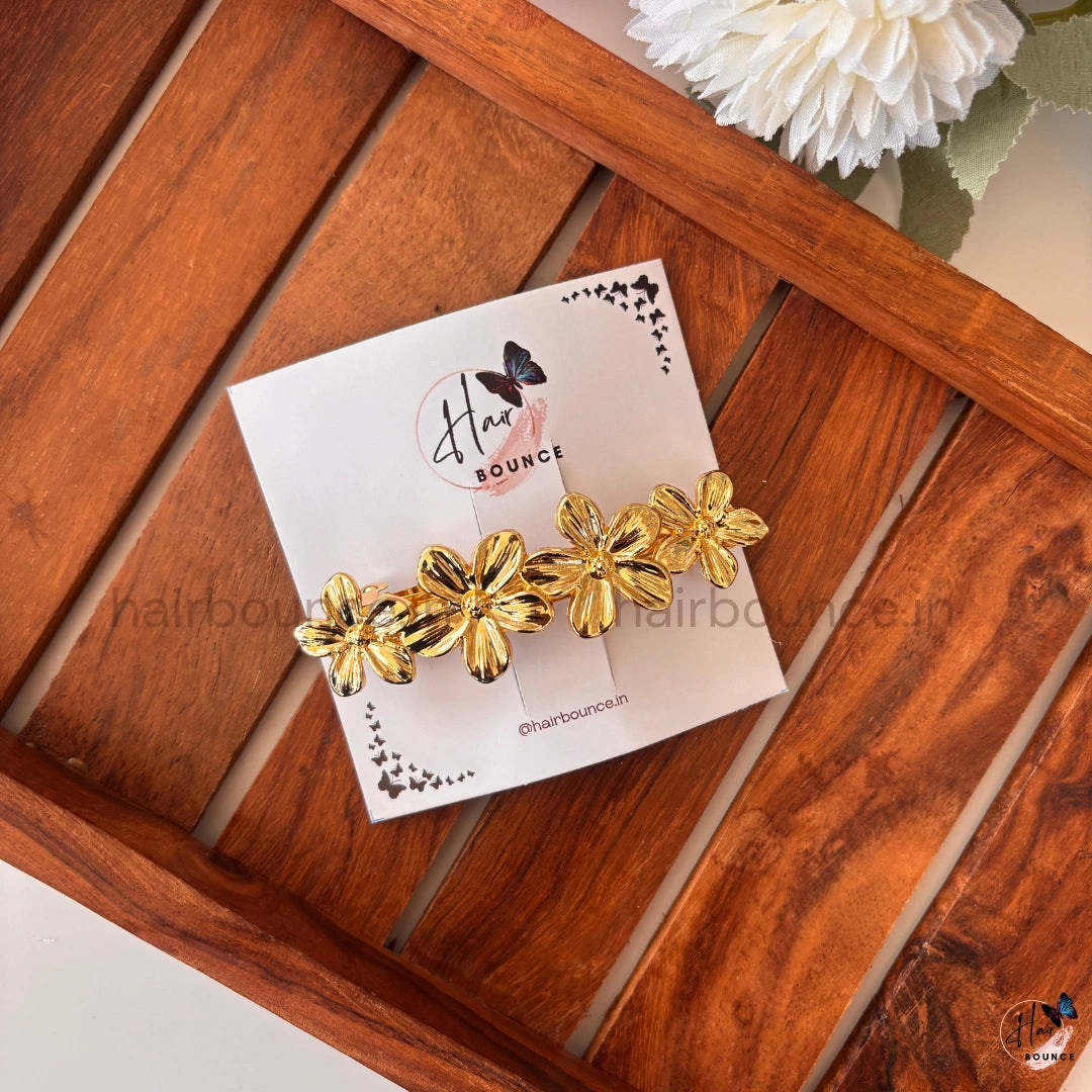 Flower Metal Center Clip