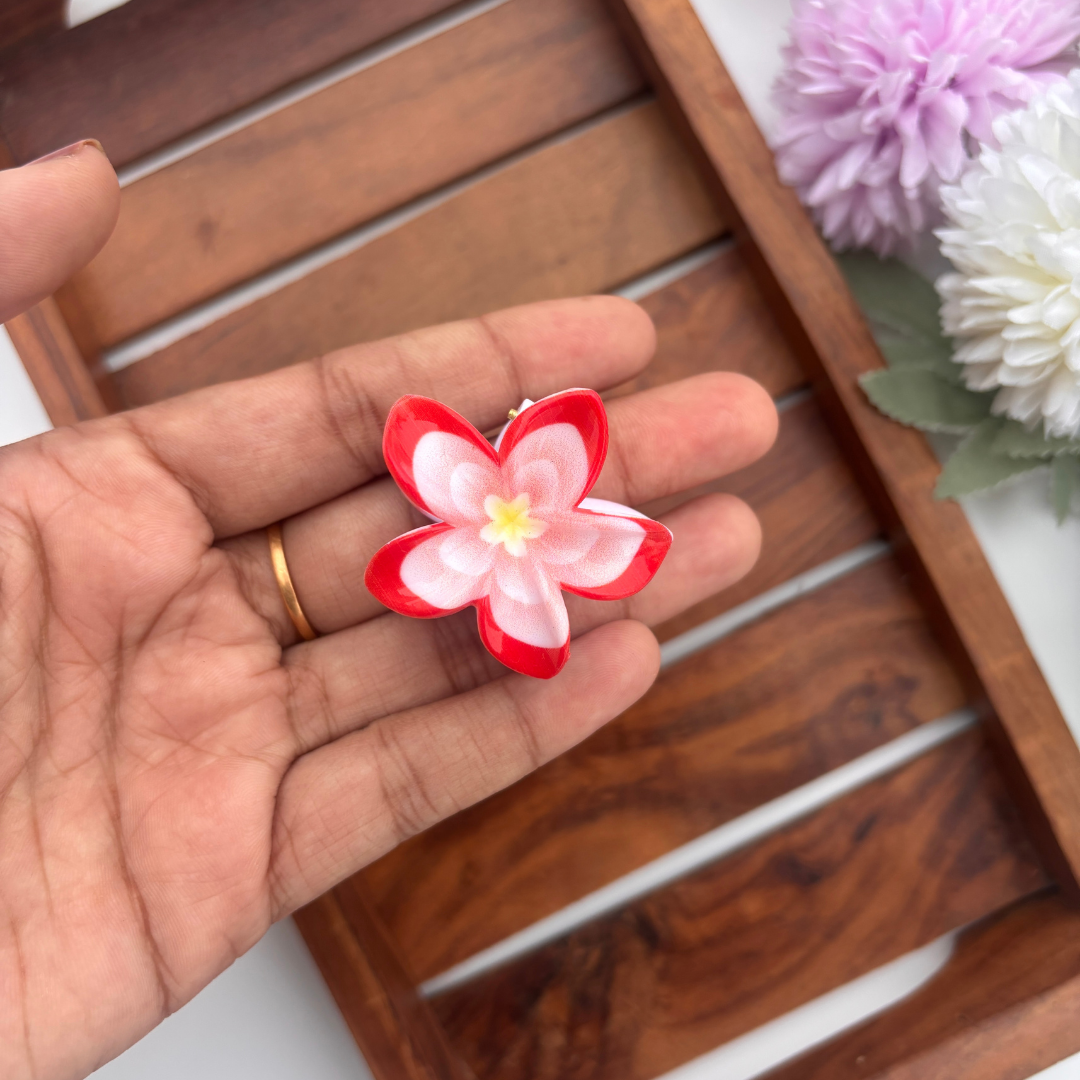 Vibrant Blossom Hair Claw - Small