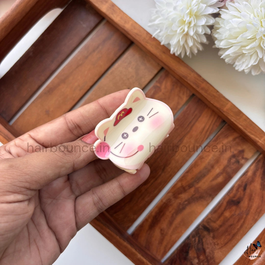 Cute Food & Cat Cartoon Hair Claw – Medium
