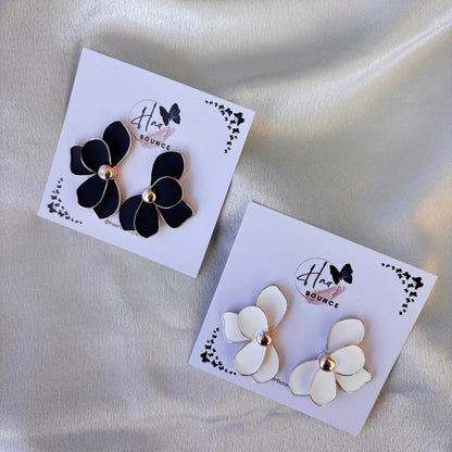 Petal Charm Statement Earrings