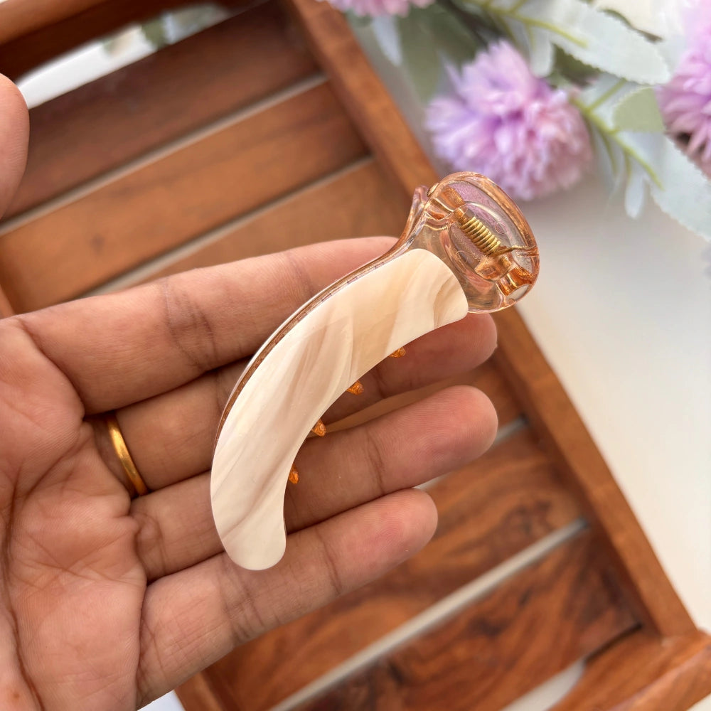 Marble Sheet Banana Clip - Medium
