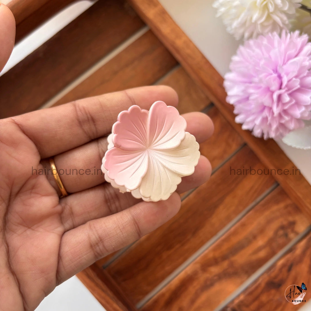 Dual Shade Hibiscus Hair Claw – Small