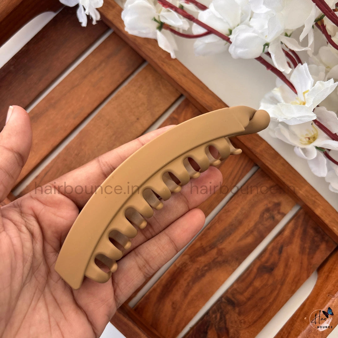 Matte Finish Banana Hair Clip – Large