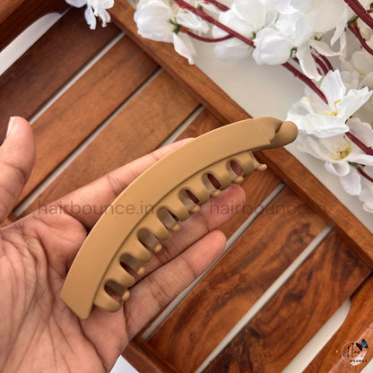 Matte Finish Banana Hair Clip – Large