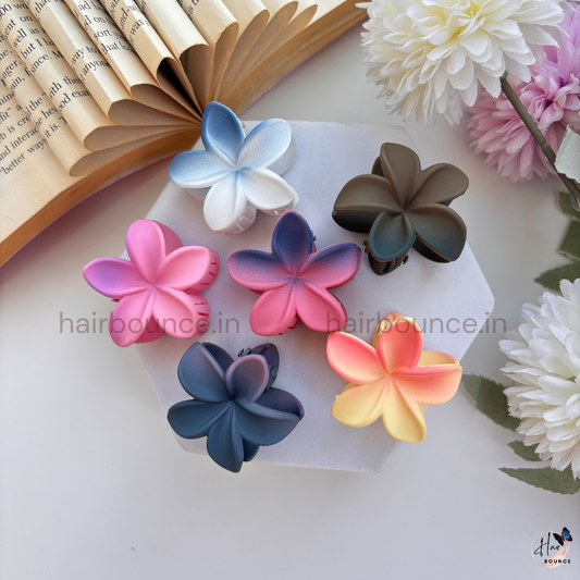 Pastel Blossom Matte Flower Hair Claw - Small