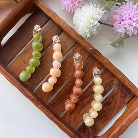 Marble Bubble Glide Banana Clip