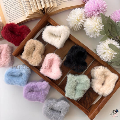 Heart Fur Hair Claw - Medium