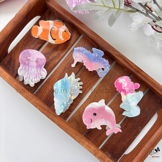 Ocean Friends Hair Claw Set - Medium