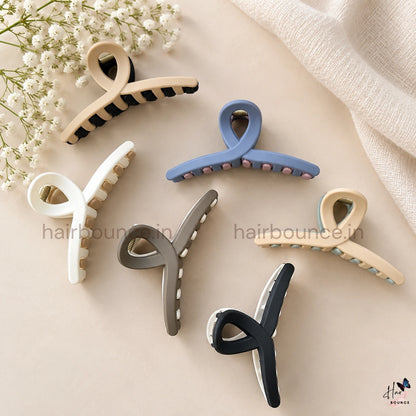 Dual Colour Loop Hair Claw - Medium