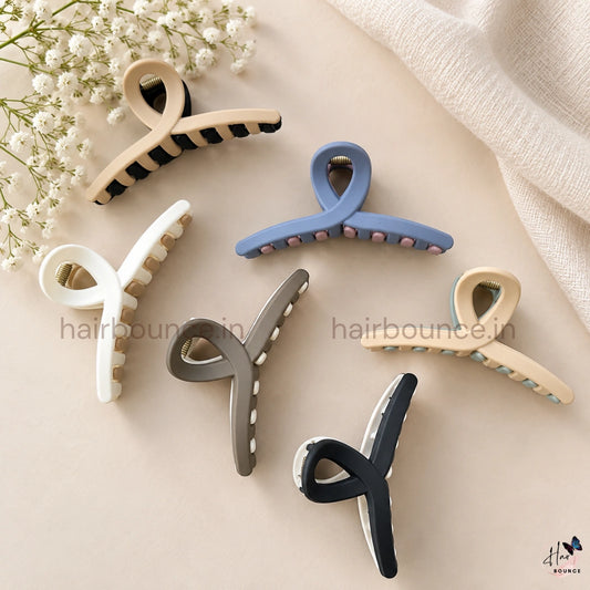 Dual Colour Loop Hair Claw - Medium
