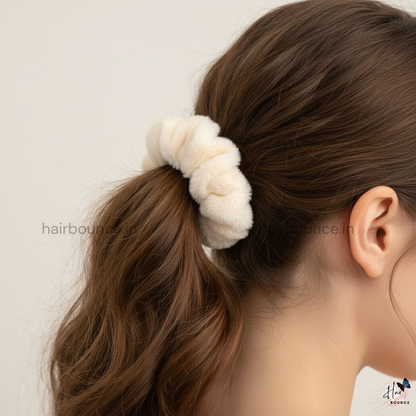 Colourful Fur Scrunchie - Regular
