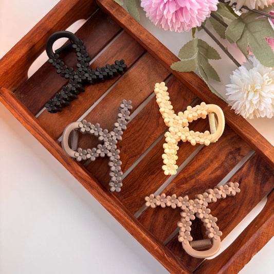 Loop Flower Hair Claw - Large