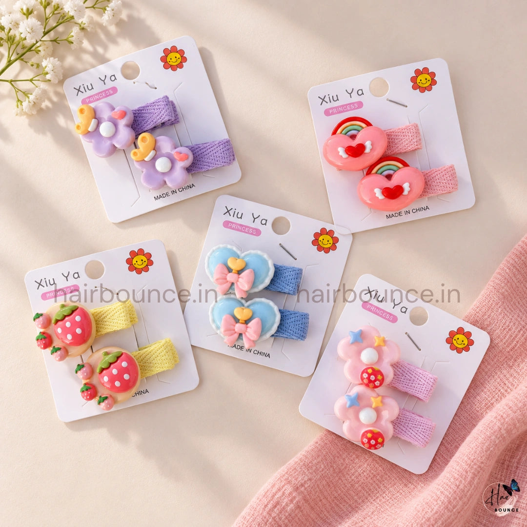 Cute Cartoon Alligator Hair Clips for Girls – Pack of 2