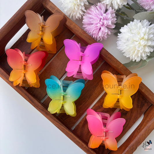 Rainbow Smooth Finish Butterfly - Large