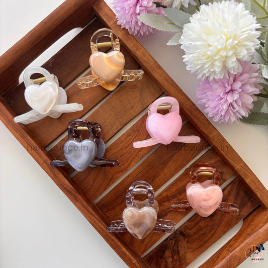 Heart Loop Hair Claw - Medium