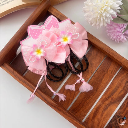 Blossom Braid Bow Alligator Clips – Pack of 2