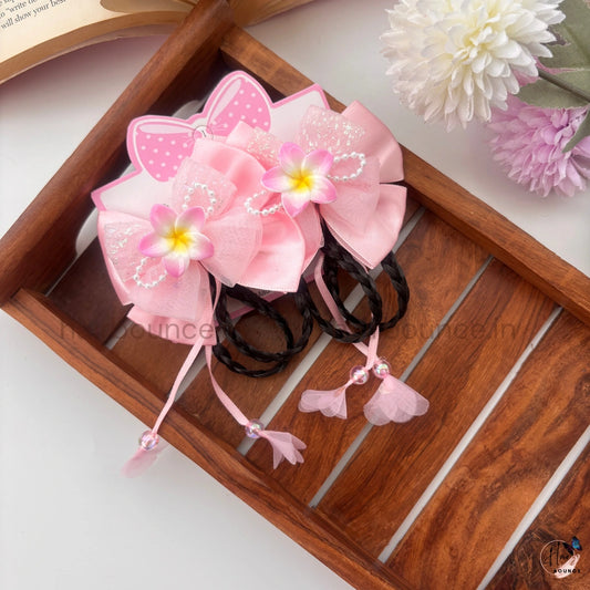Blossom Braid Bow Alligator Clips – Pack of 2