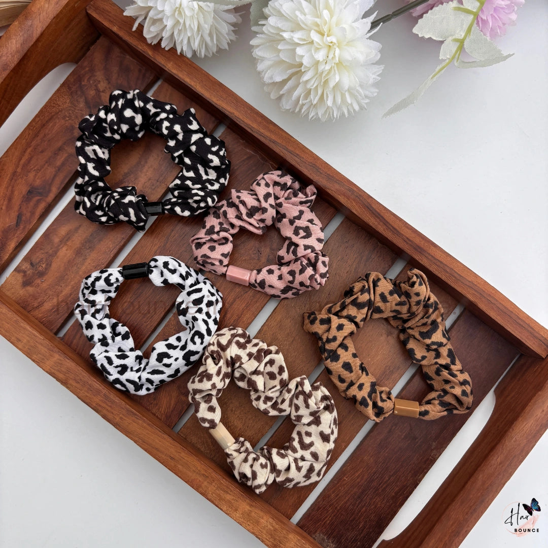 Wild Charm Animal Print Scrunchie Hair Tie
