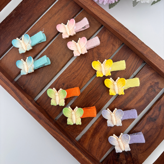 Dual Shade Butterfly Alligator Clip