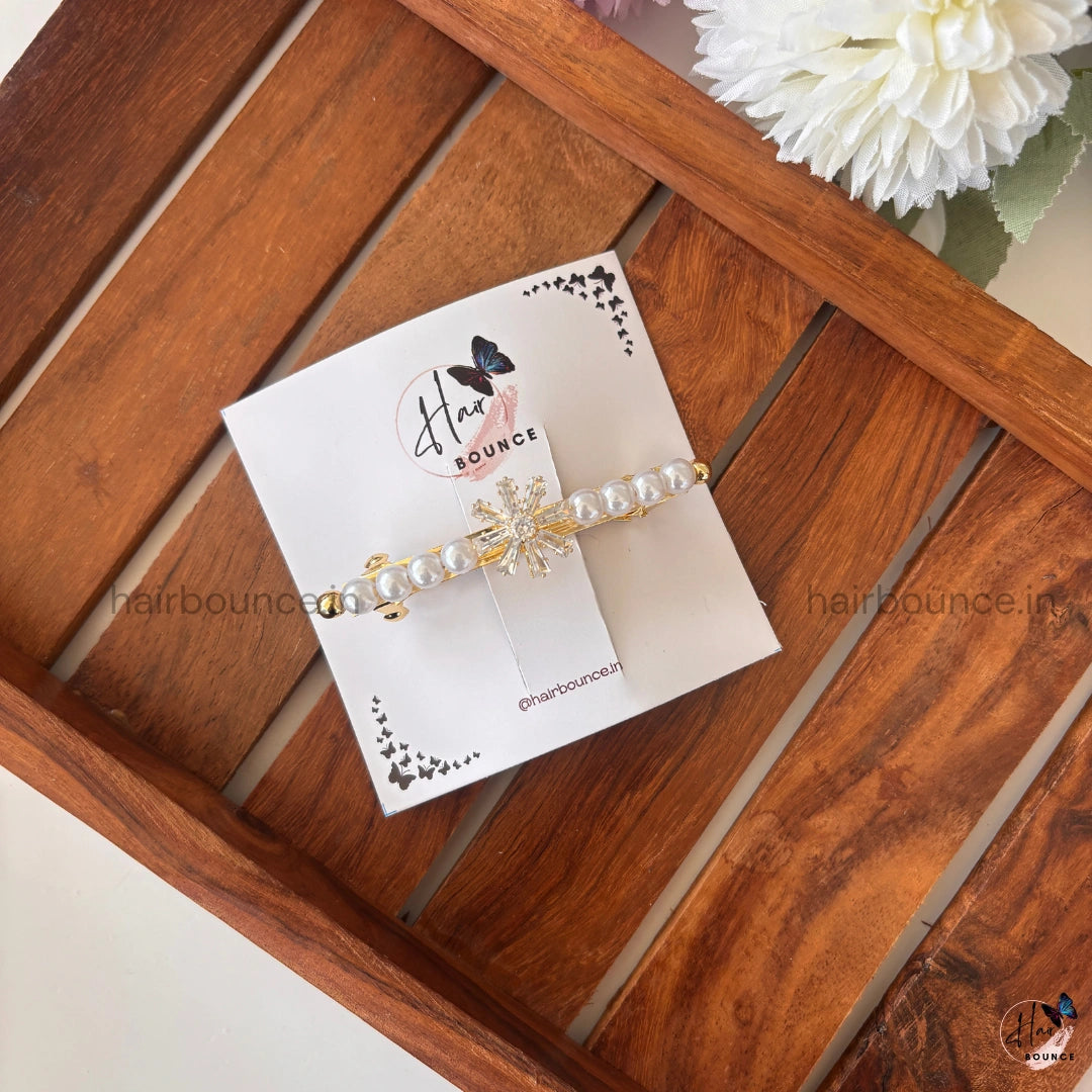 Celestia Pearl Star Luxe Barrette – Radiant Charm Collection