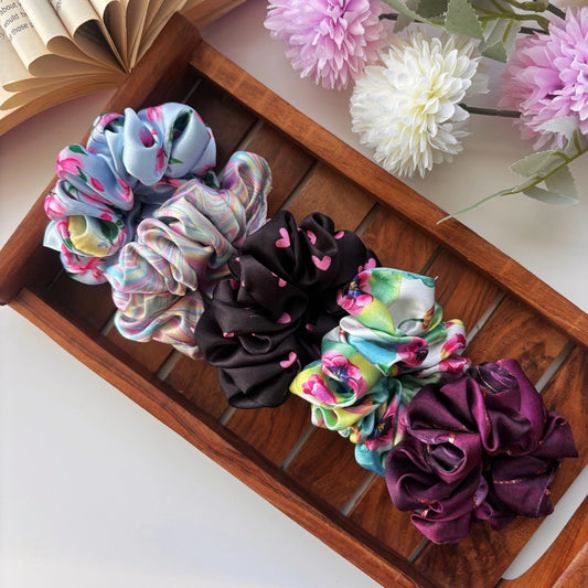 ✨ Everyday Glow Scrunchies - Pack of 5 (Regular)