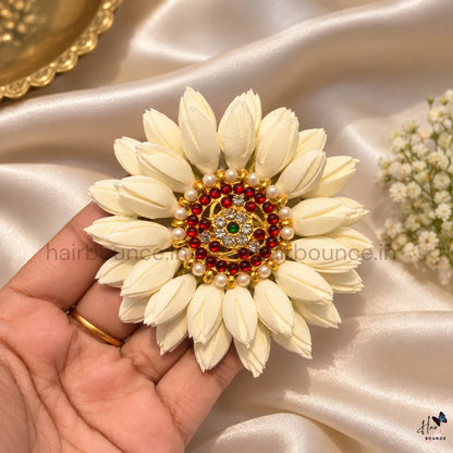 Iruvachi Mottu Traditional Kemp Center Hair Clip