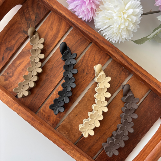 Flower Lock Banana Clip