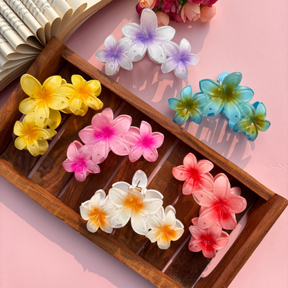 Lilly Triple Flower Hair Claw - Large