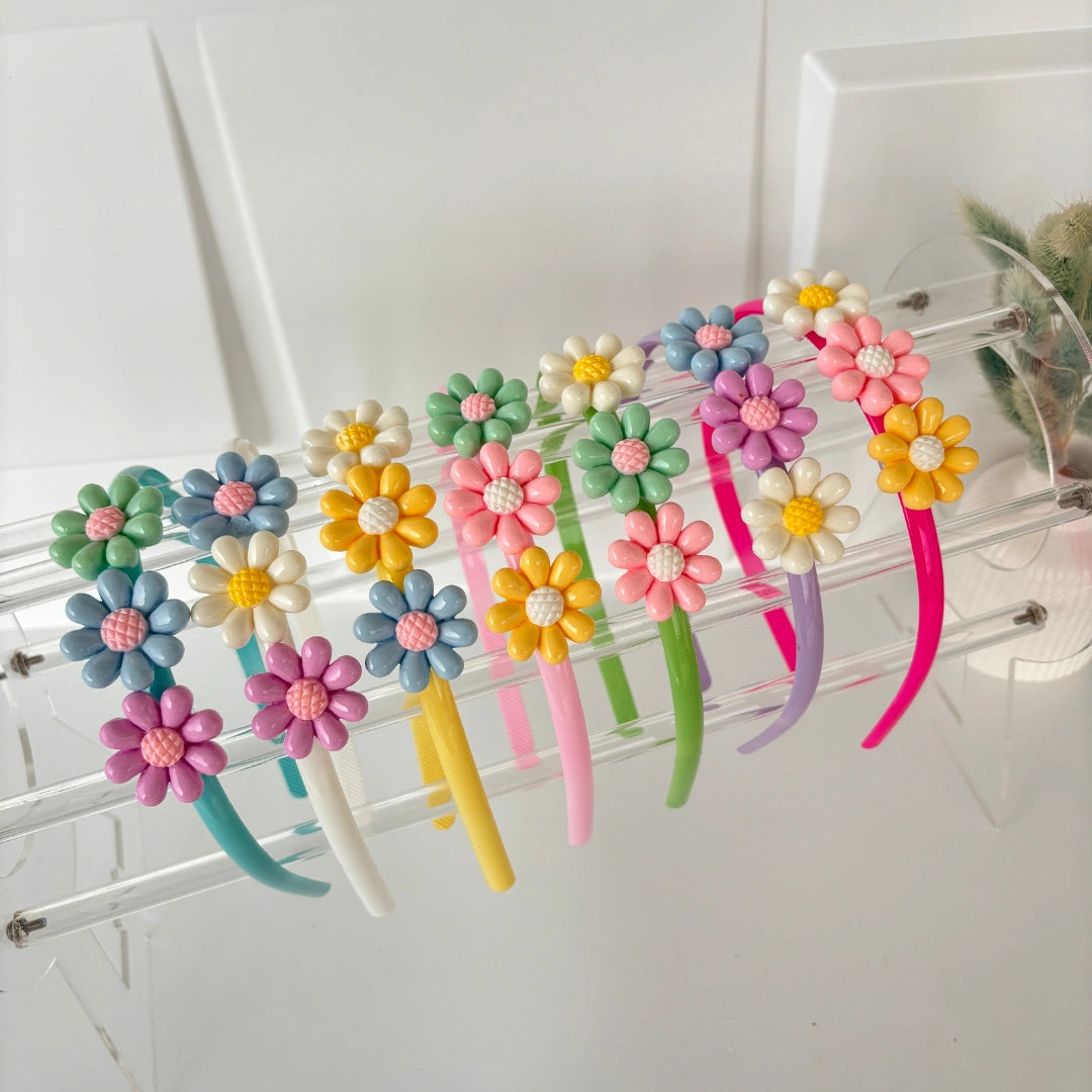 Pastel Daisy Flower Headband