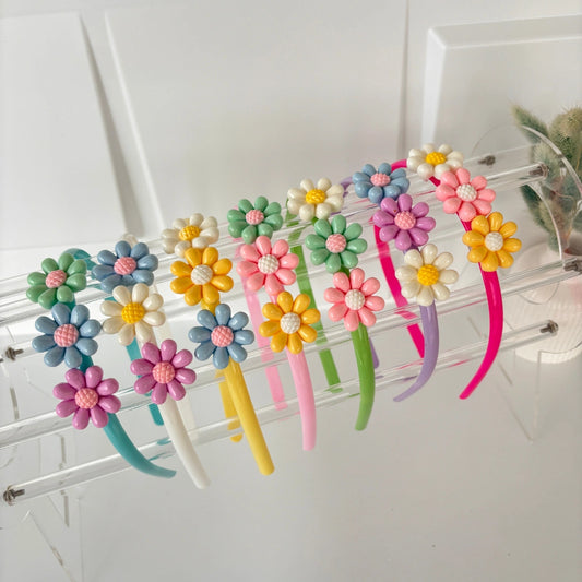 Pastel Daisy Flower Headband