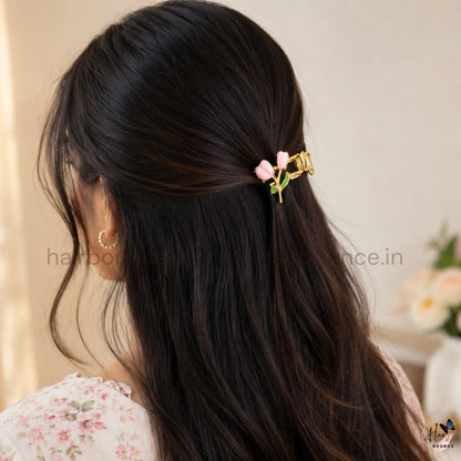 Tulip Metal Hair Claw - Small