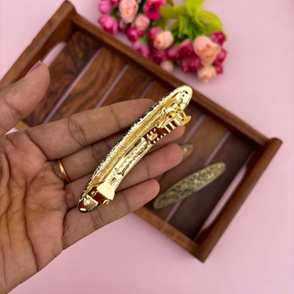 Floral Charm Metal Center Clip