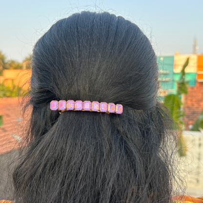 Rainbow Shade Hair Clip - Purple