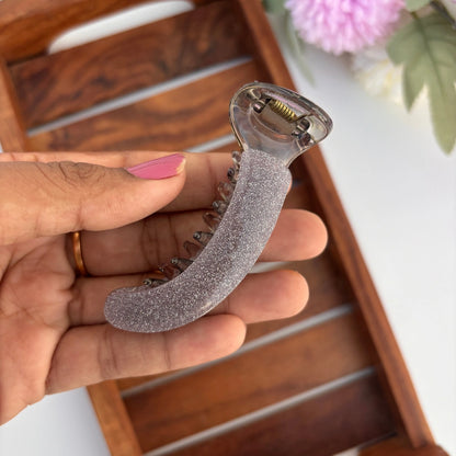 Sparkling Glitter Banana Clip - Medium